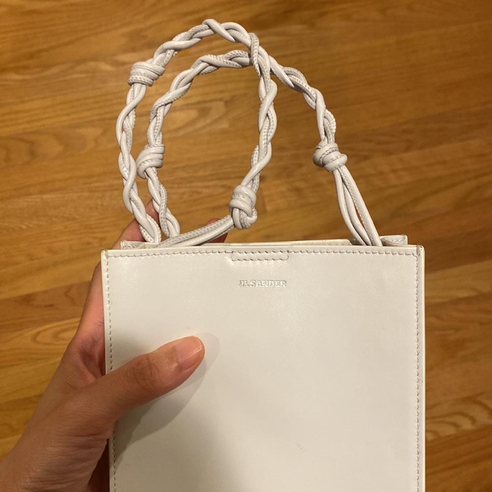 Jil Sander Small White Tangle Bag